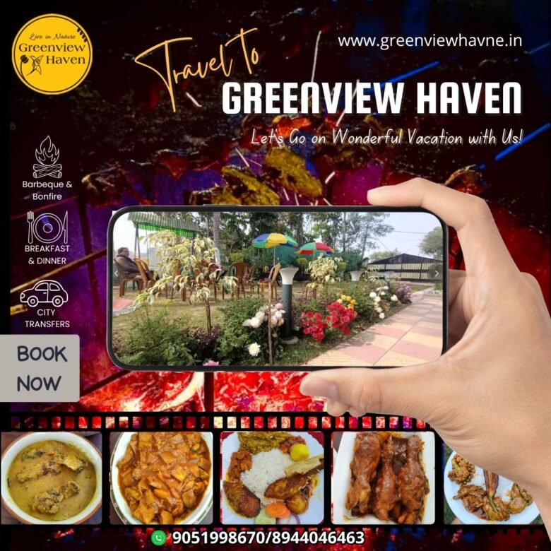 Best Homestay Near Barasat – Greenview Haven peaceful homestay surrounded by greenery